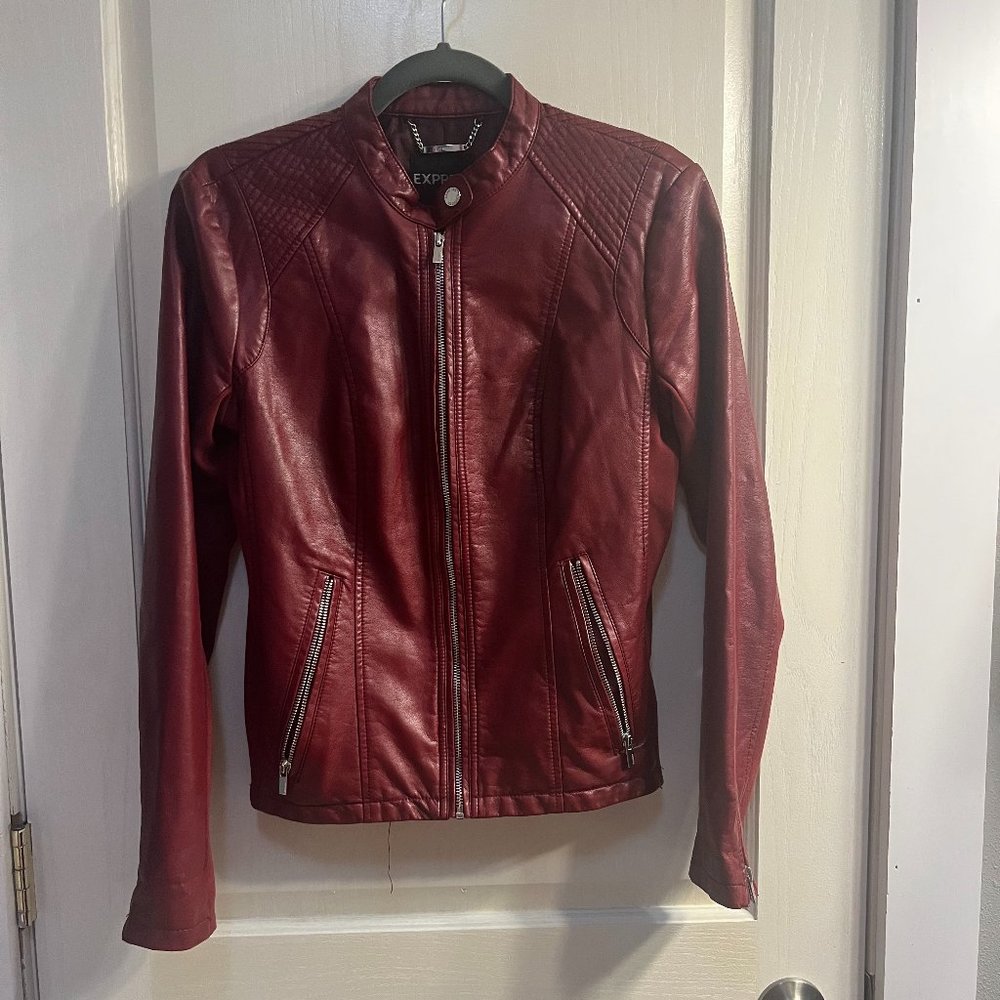 Express Red Moto Jacket
